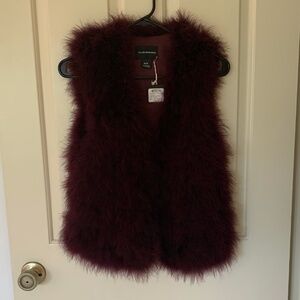 Ostrich feather vest